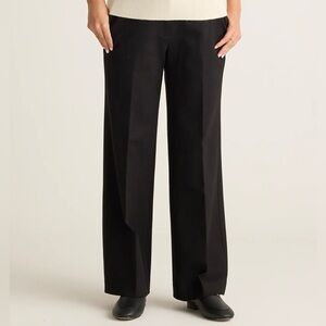 Quince Ultra-Stretch Black Ponte Trouser Size 8 EUC